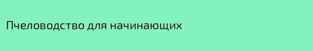 Пчеловодство для начинающих